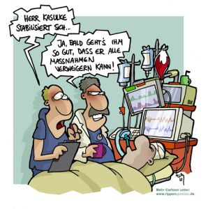 Wir danken dem Verlag MEDI-LEARN.net GbR für die freundliche Erlaubnis, Cartoons von Rippenspreizer verwenden zu dürfen. Mehr Cartoons sind unter http://www.medi-learn.de/cartoons/ zu finden.